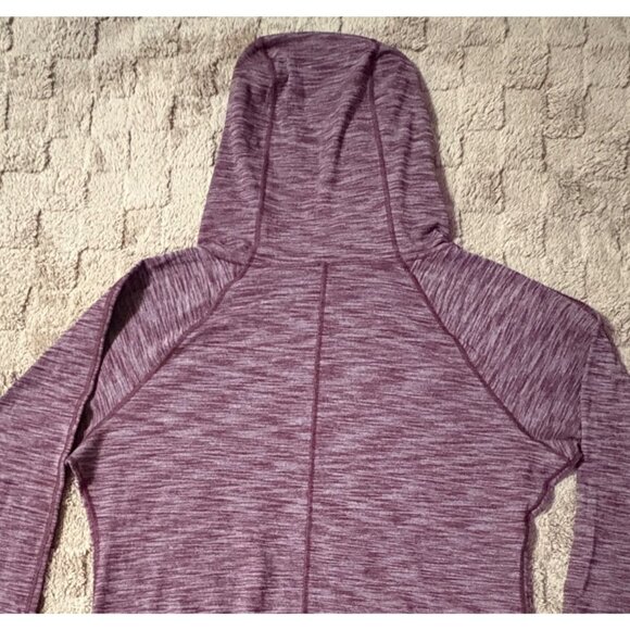 EXCELLENT Lululemon Healthy Heart Pullover Long Sleeve Hoodie Black Cherry 6 - Picture 6 of 8